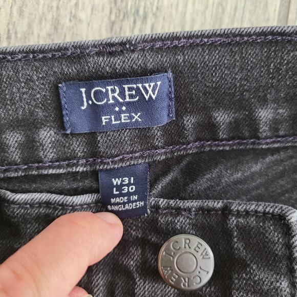 J. Crew women's Flex skinny black denim jeans size 31 waist x 30 length - Picture 10 of 12